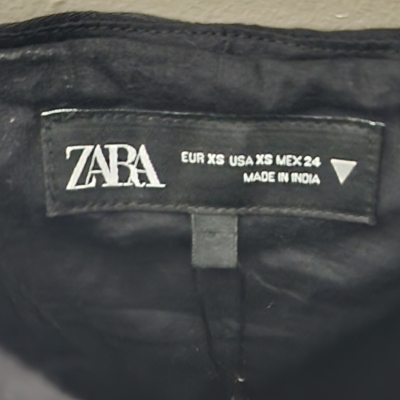 Zara Satin Strappy Floral Black Slip Dress - Picture 8 of 10